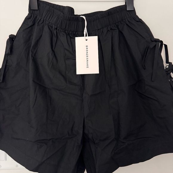 BRONZE SNAKE LINDA SIDE TIE SHORTS - Picture 3 of 5